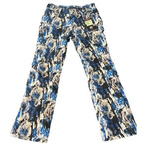 Karbon Womens Ski snowboarding Pants Pearl II Print Insulated Waterproof Size 8